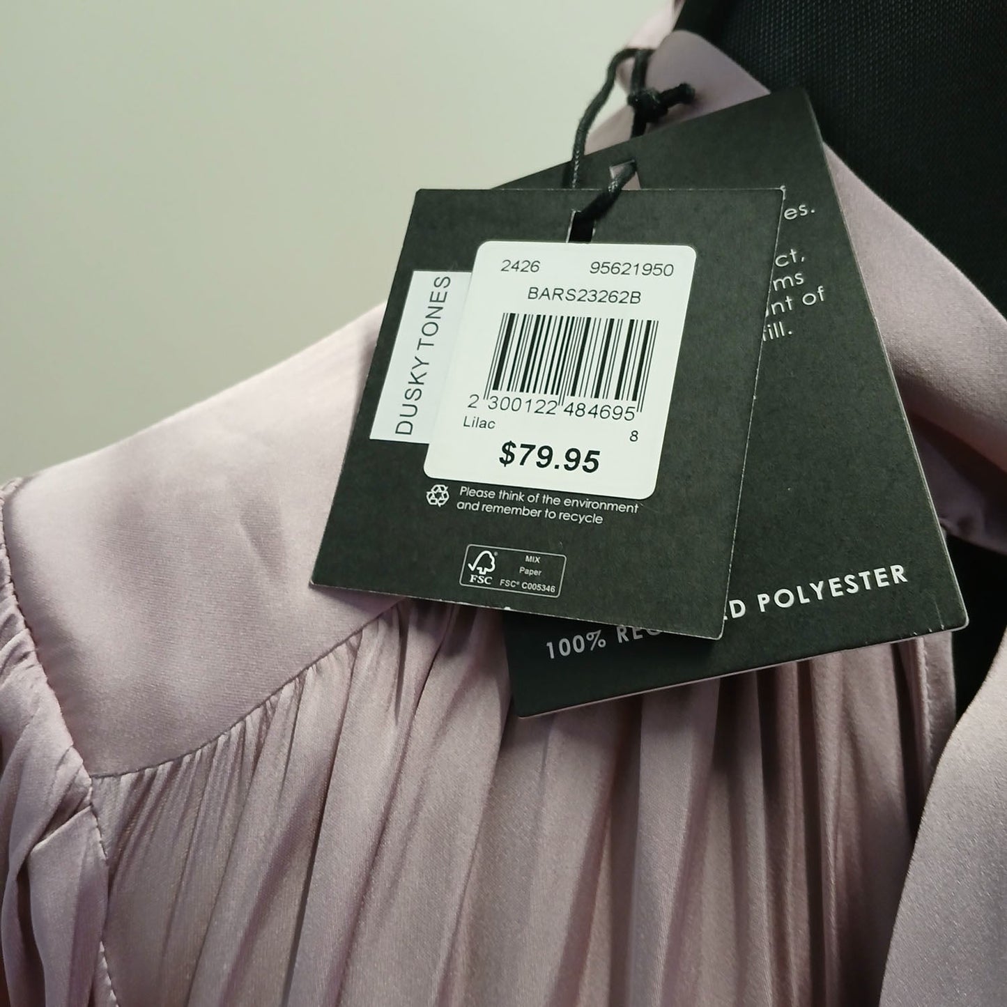 Basque flowing, pussy bow mauve lavender long sleeve top. Modeshy