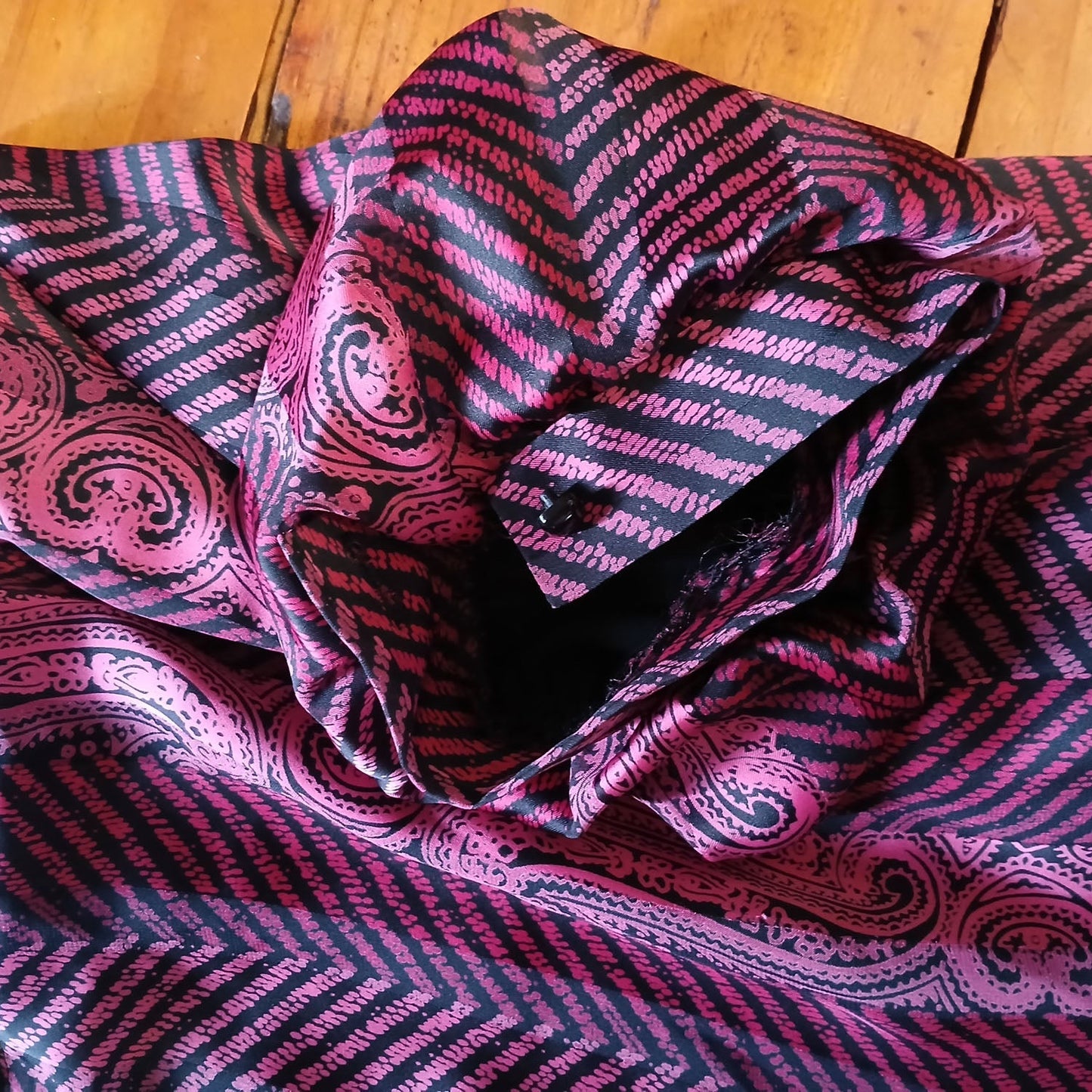 Vintage magenta 80s soft silky evening dress Modeshy