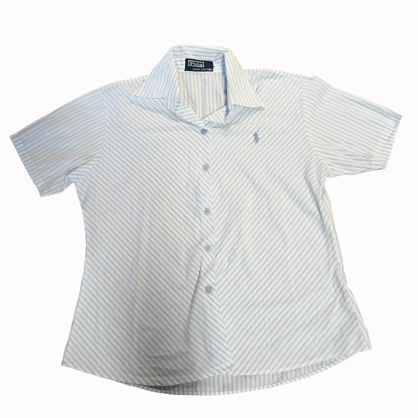 Polo Ralph Lauren white and blue pin striped corporate shirt Modeshy