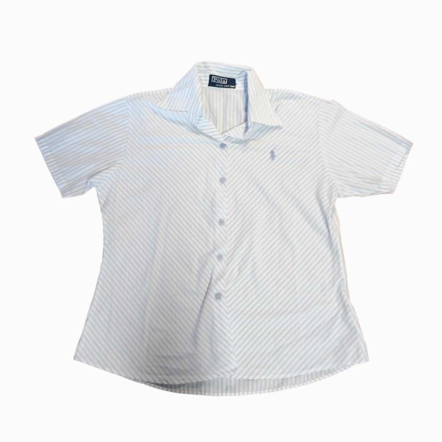 Polo Ralph Lauren white and blue pin striped corporate shirt Modeshy