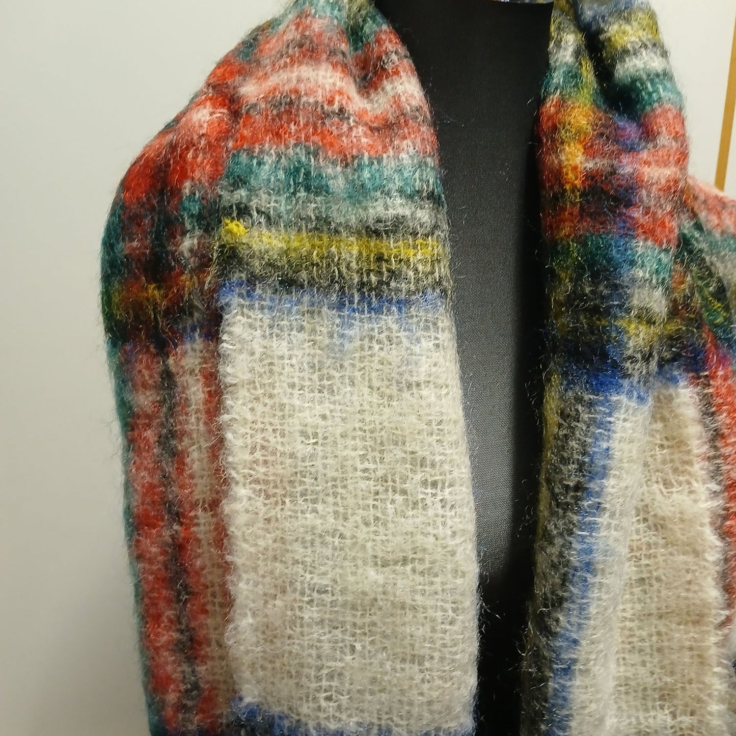 Vintage Dress Stewart Scottish Wool/ mohair tartan scarf Modeshy