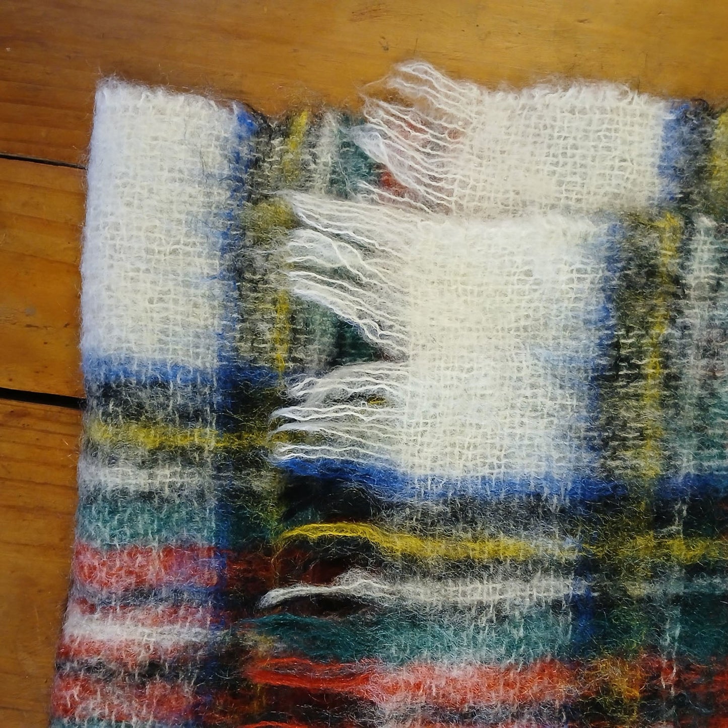 Vintage Dress Stewart Scottish Wool/ mohair tartan scarf Modeshy