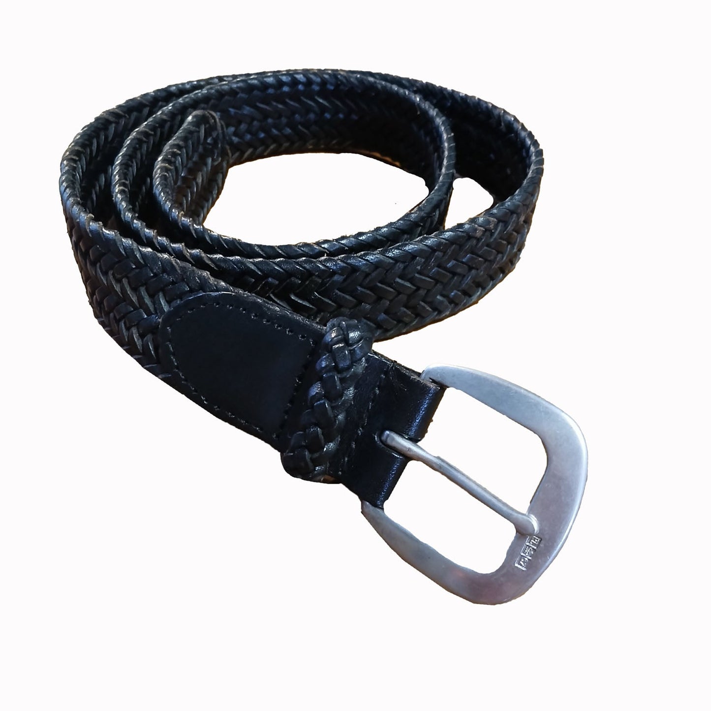 Polo Ralph Lauren Leather woven black belt. Modeshy