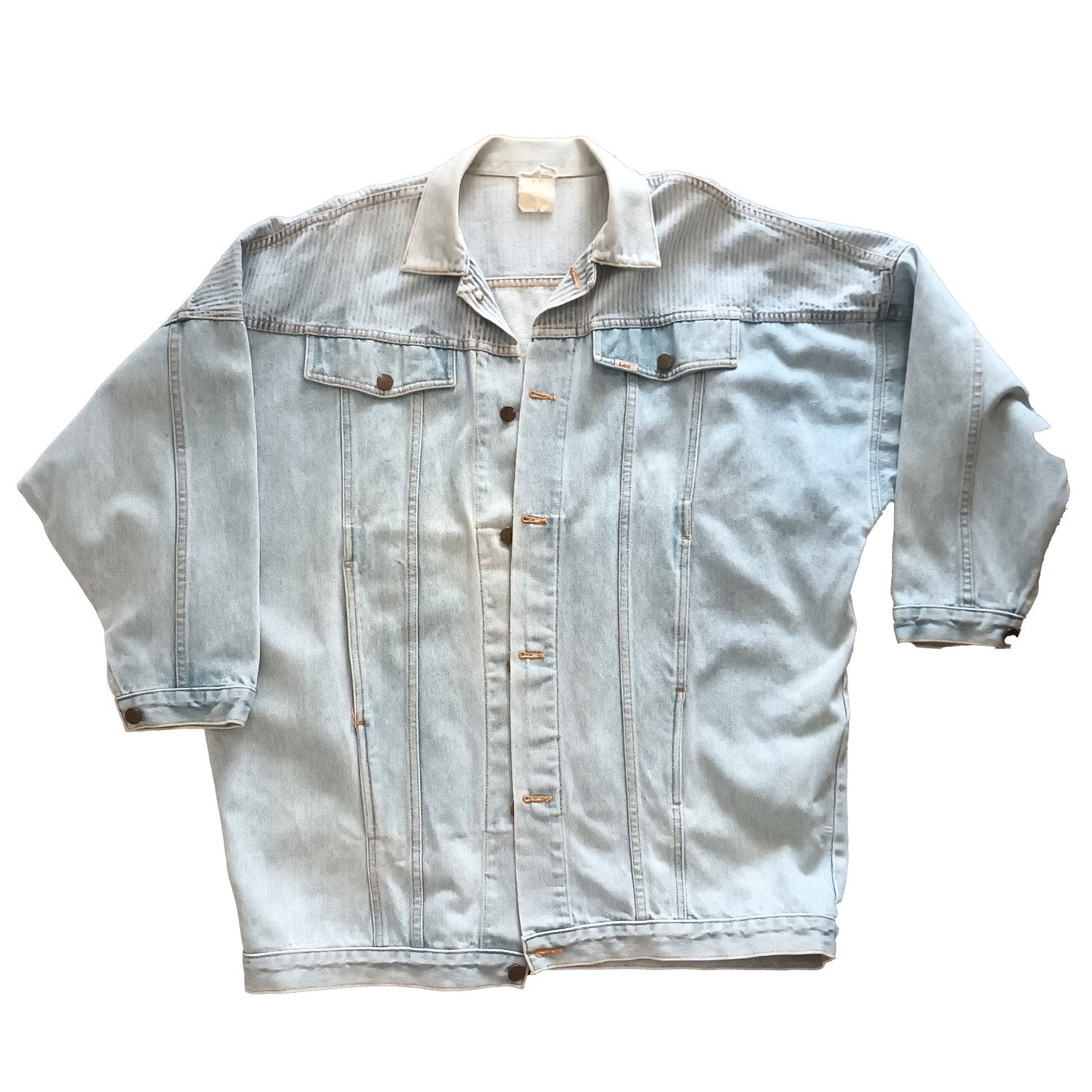 Vintage lee denim cotton batwing oversize Jacket 80s LGE Modeshy