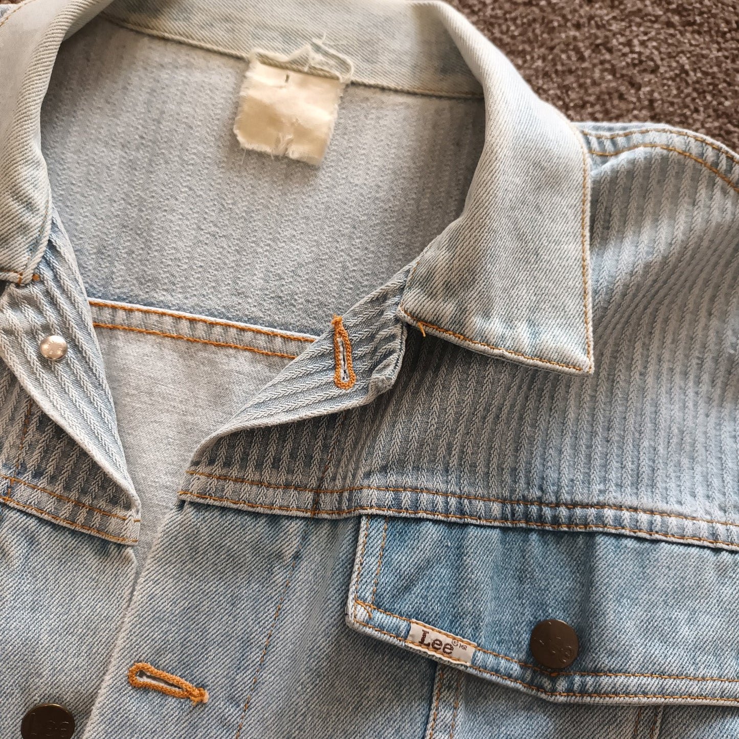 Vintage lee denim cotton batwing oversize Jacket 80s LGE Modeshy