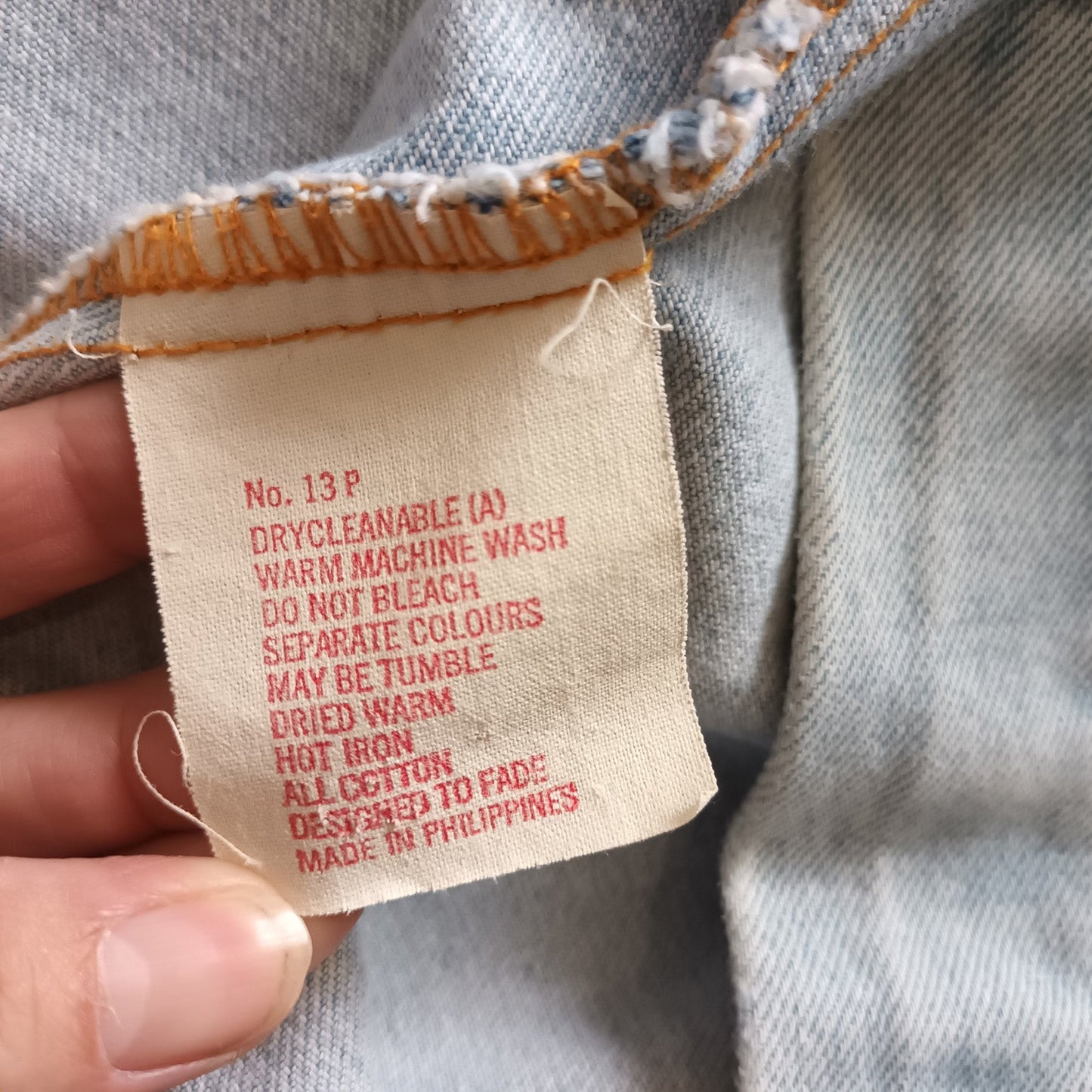 Vintage lee denim cotton batwing oversize Jacket 80s LGE Modeshy