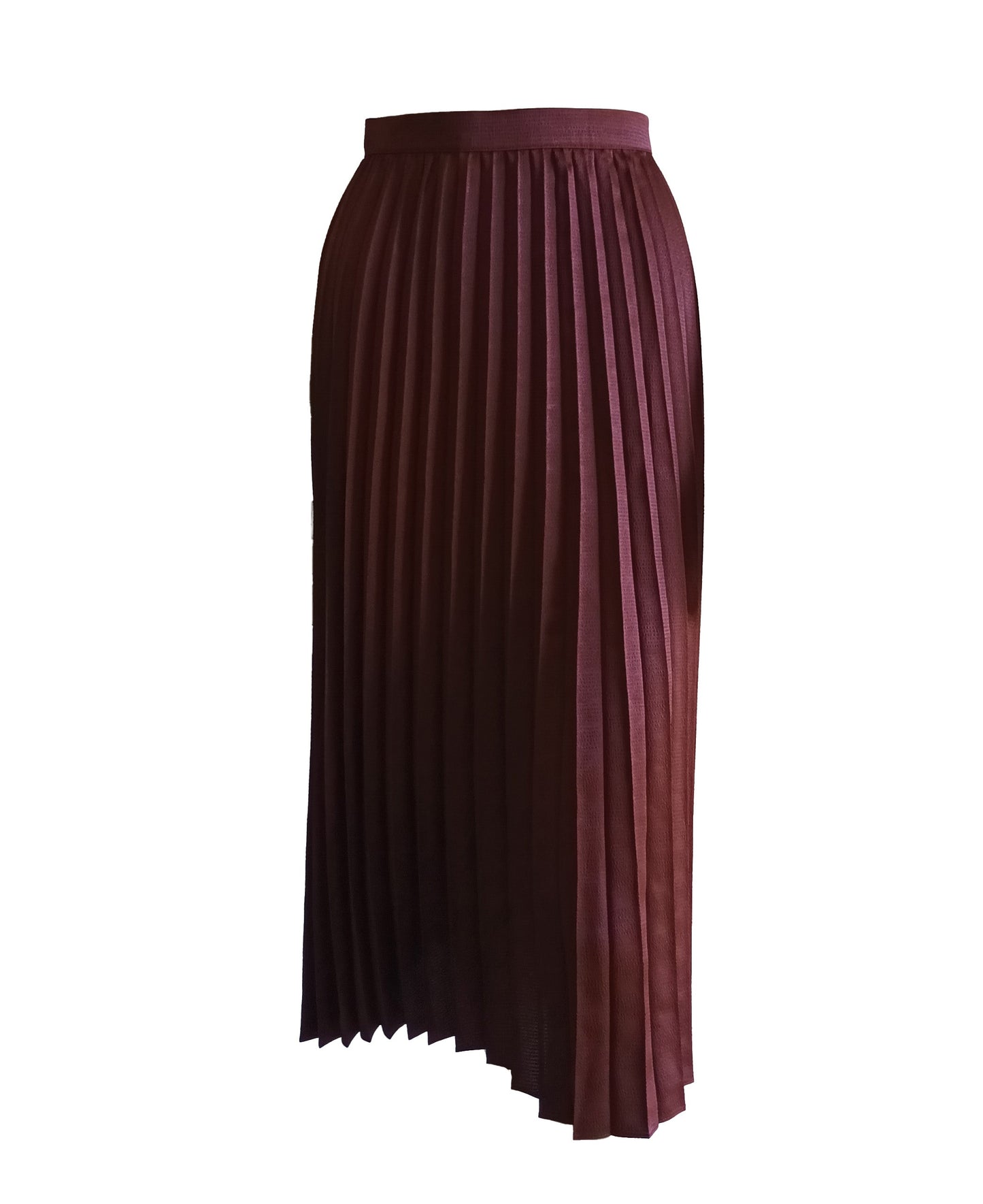 Burgundy Gorman Accordian skirt Modeshy