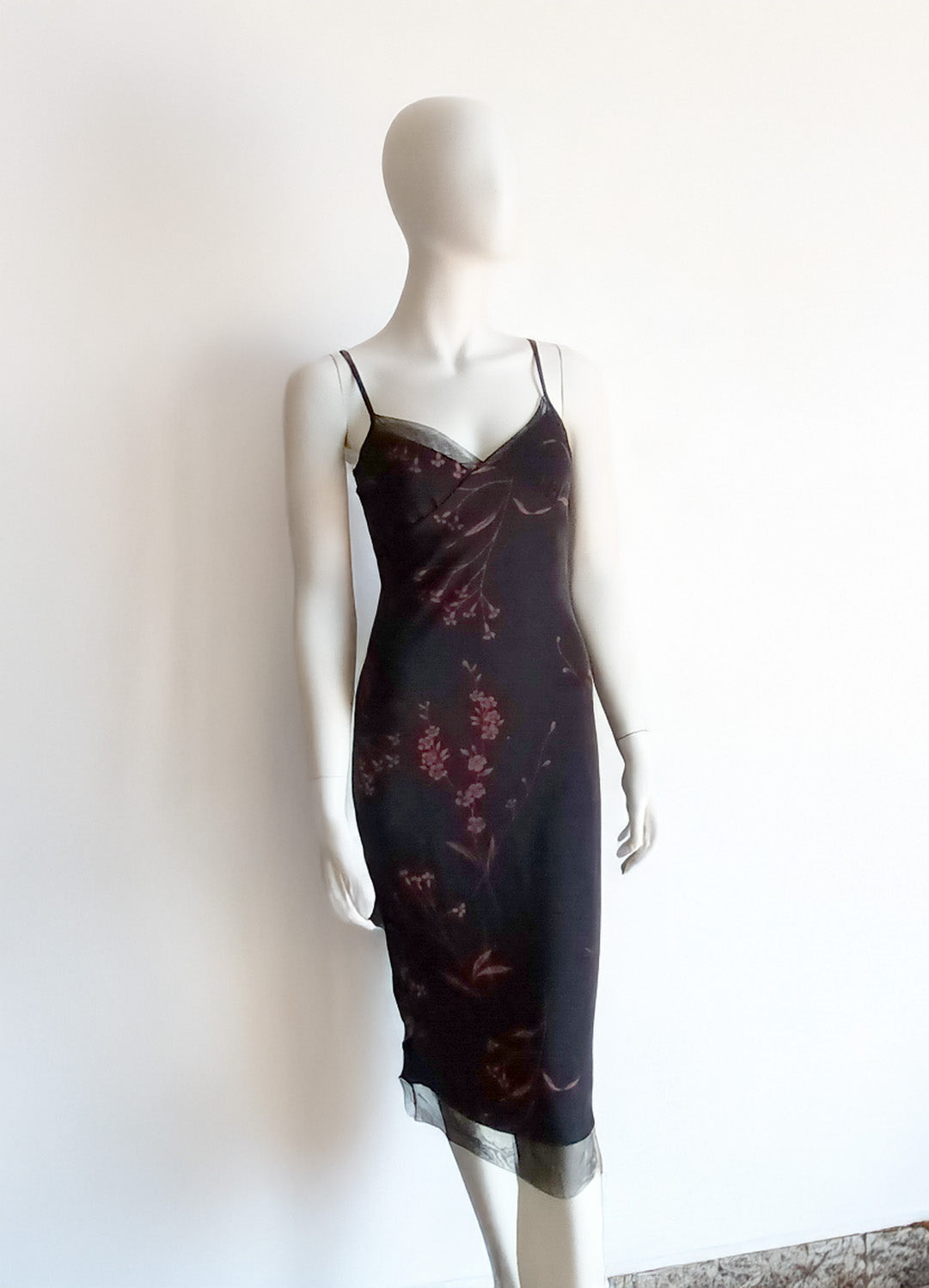 Y2k black slip dress by Blush M Modeshy