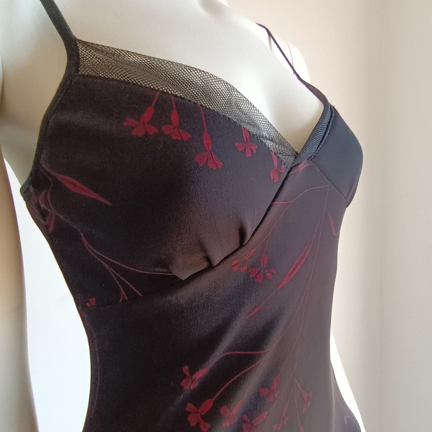 Y2k black slip dress by Blush M Modeshy
