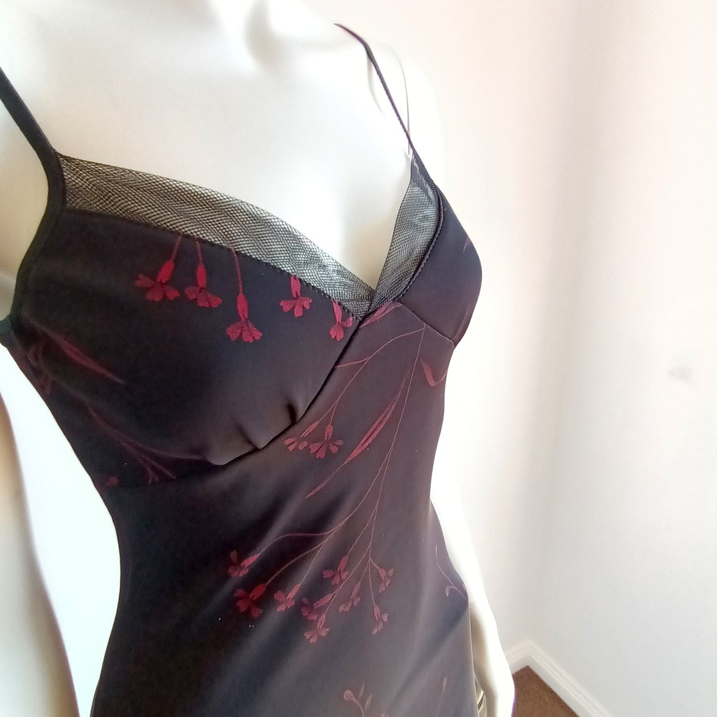 Y2k black slip dress by Blush M Modeshy