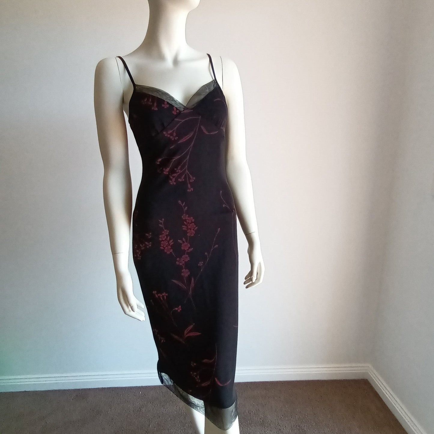 Y2k black slip dress by Blush M Modeshy