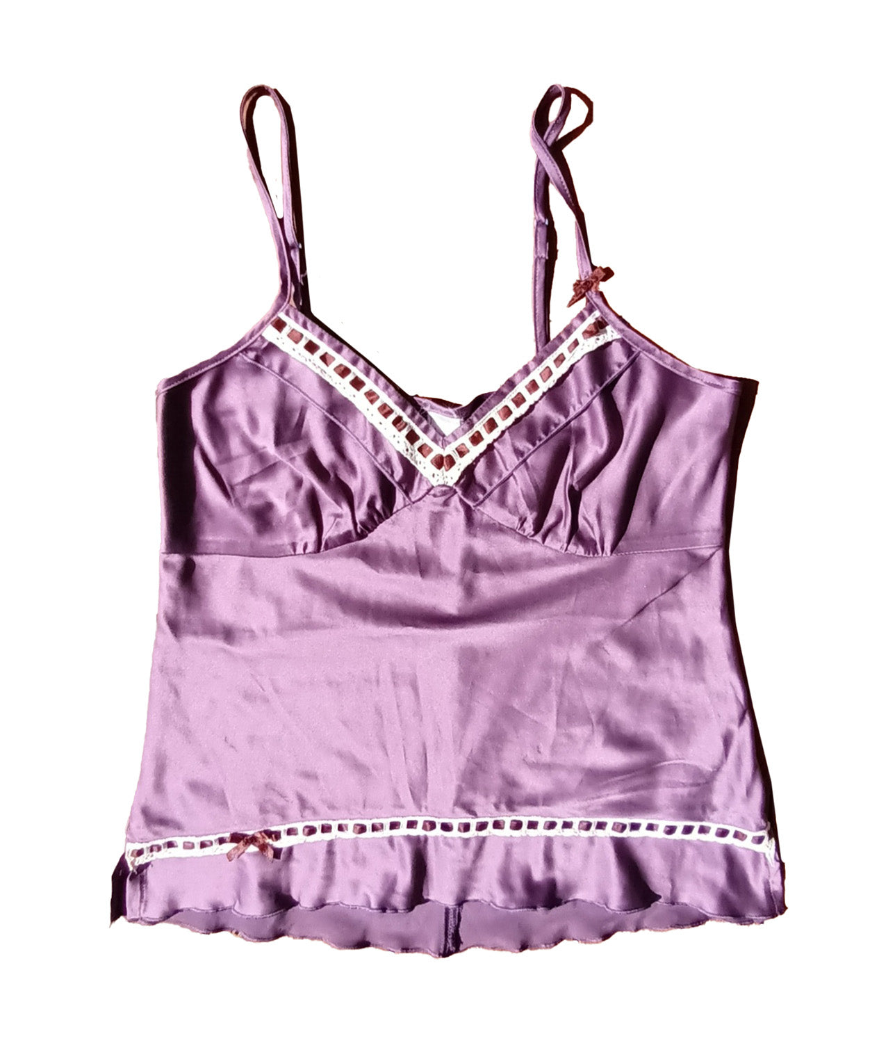 Lilac and brown cami by Undercoverwear, size 10 Modeshy