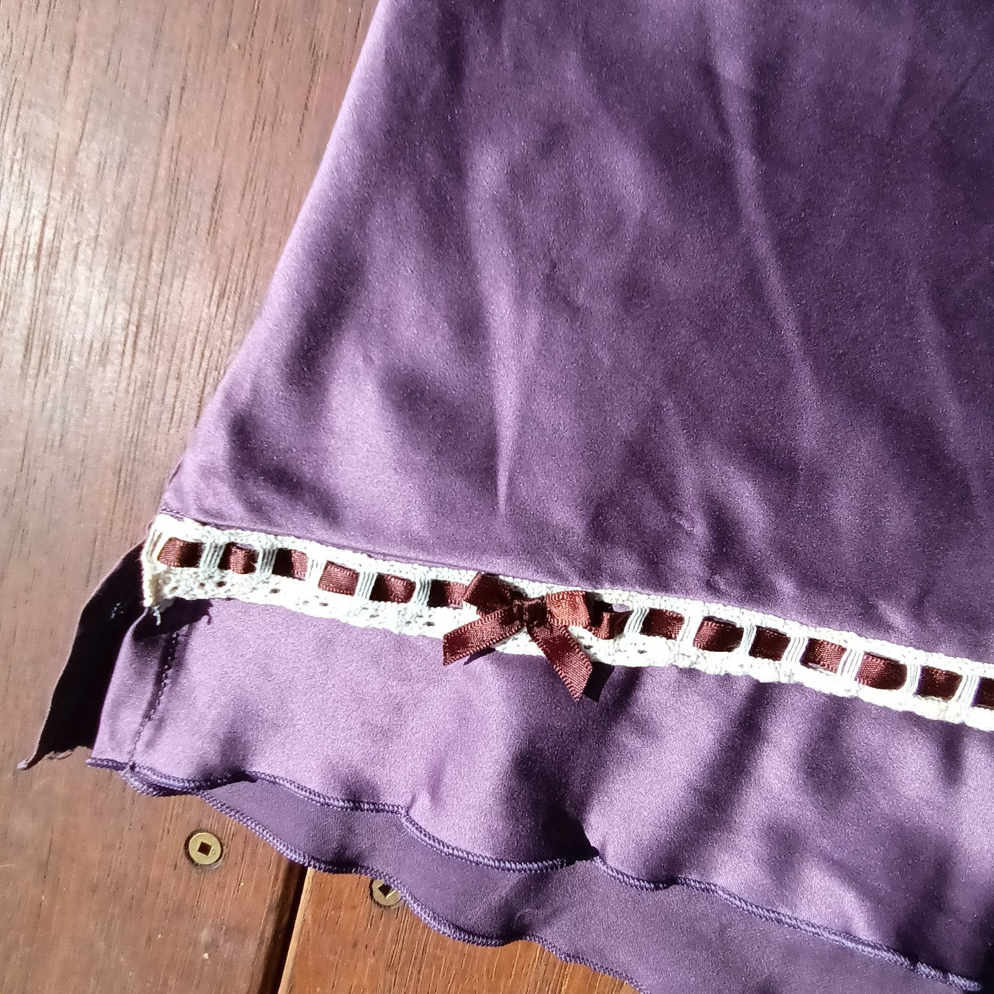 Lilac and brown cami by Undercoverwear, size 10 Modeshy