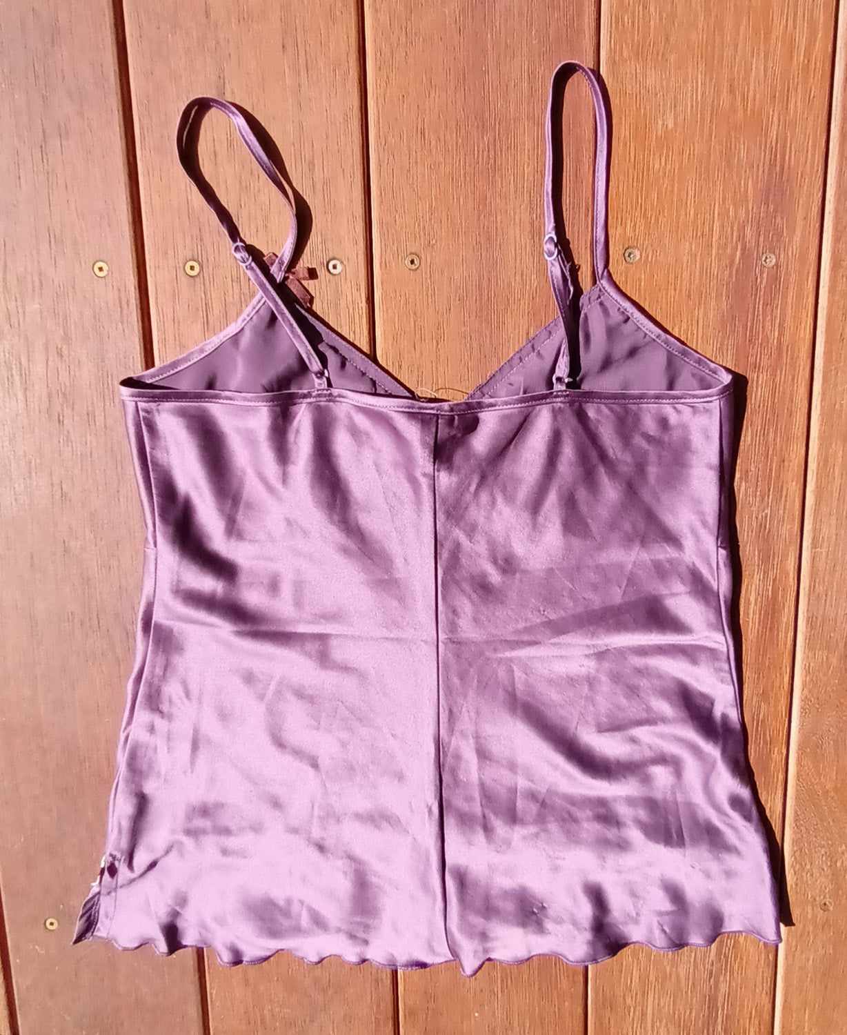 Lilac and brown cami by Undercoverwear, size 10 Modeshy