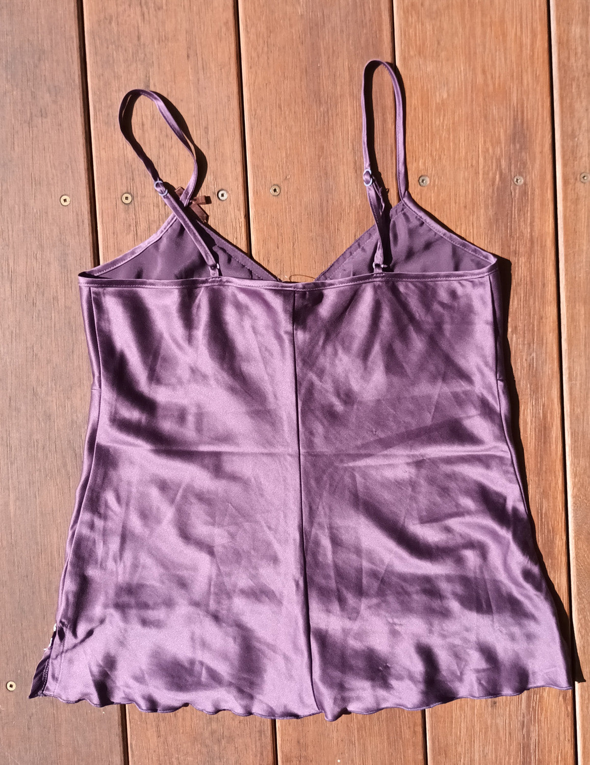 Lilac and brown cami by Undercoverwear, size 10 Modeshy