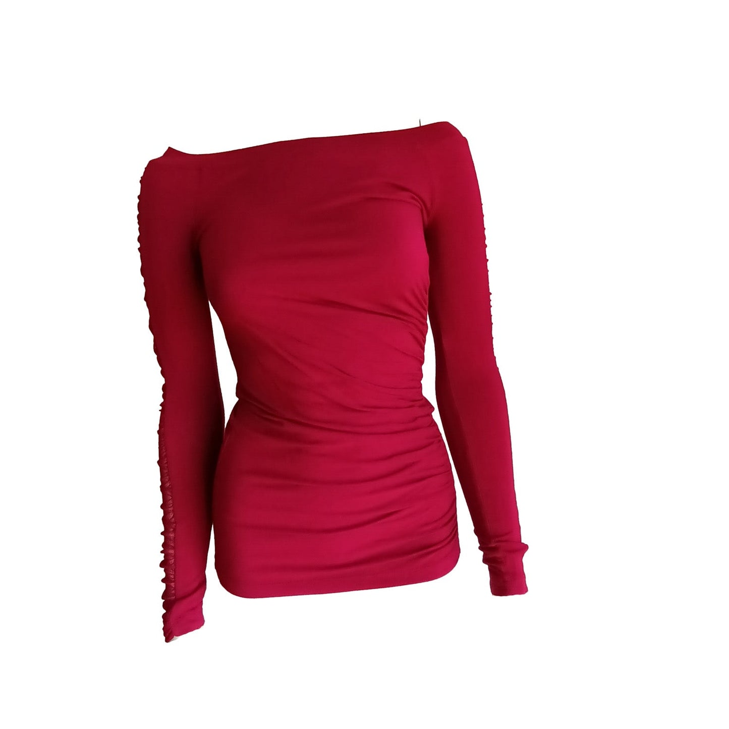 Cherry Red Guess off the shoulder fitted top M Modeshy