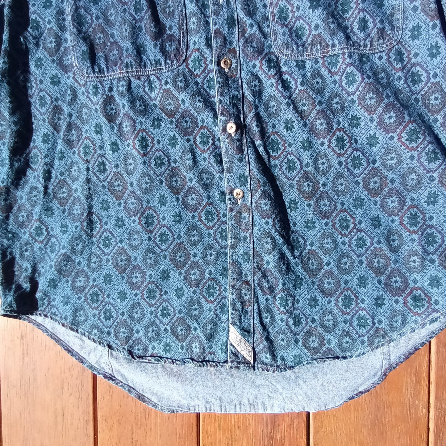 Vintage Levis wester denim long sleeve shirt.