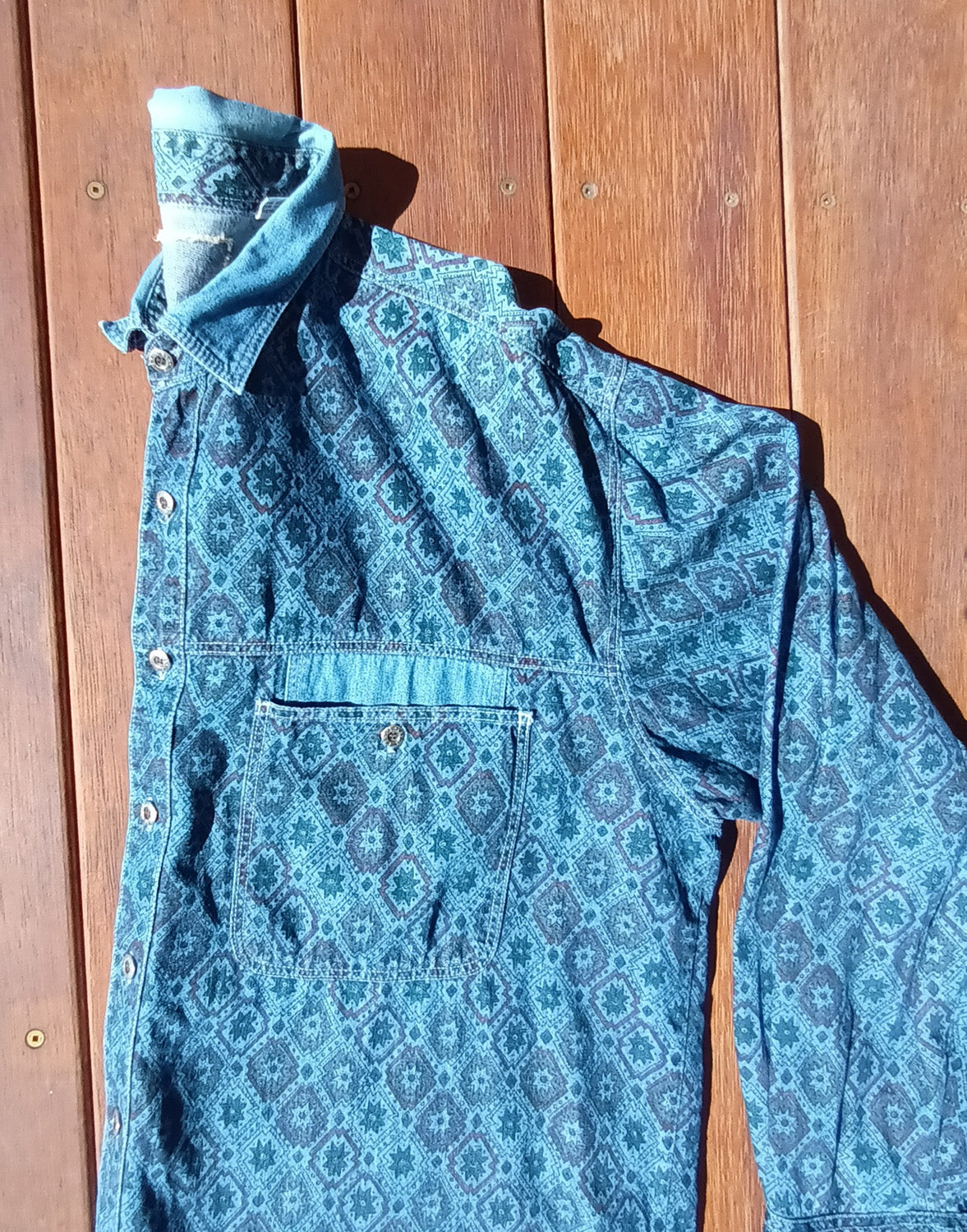 Vintage Levis wester denim long sleeve shirt.