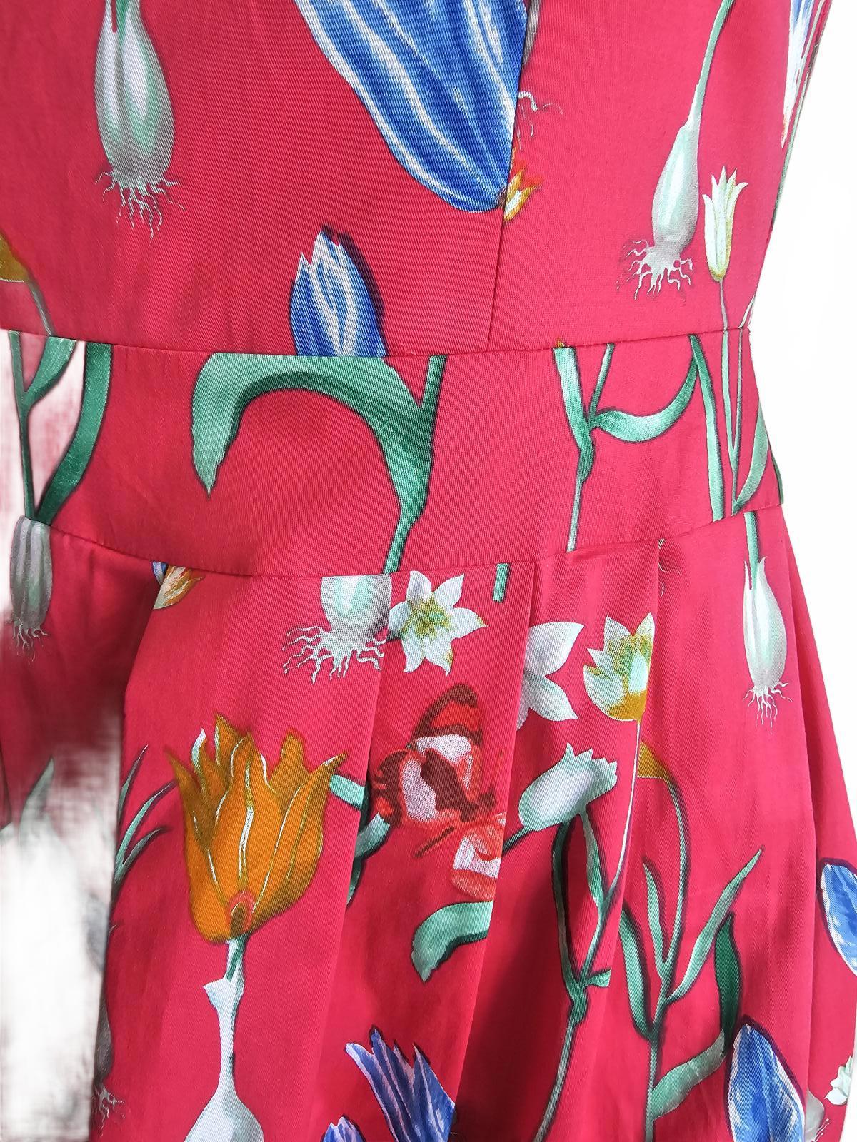 Timeless by Vanessa Tong pink floral 50s style summer garden dress.8