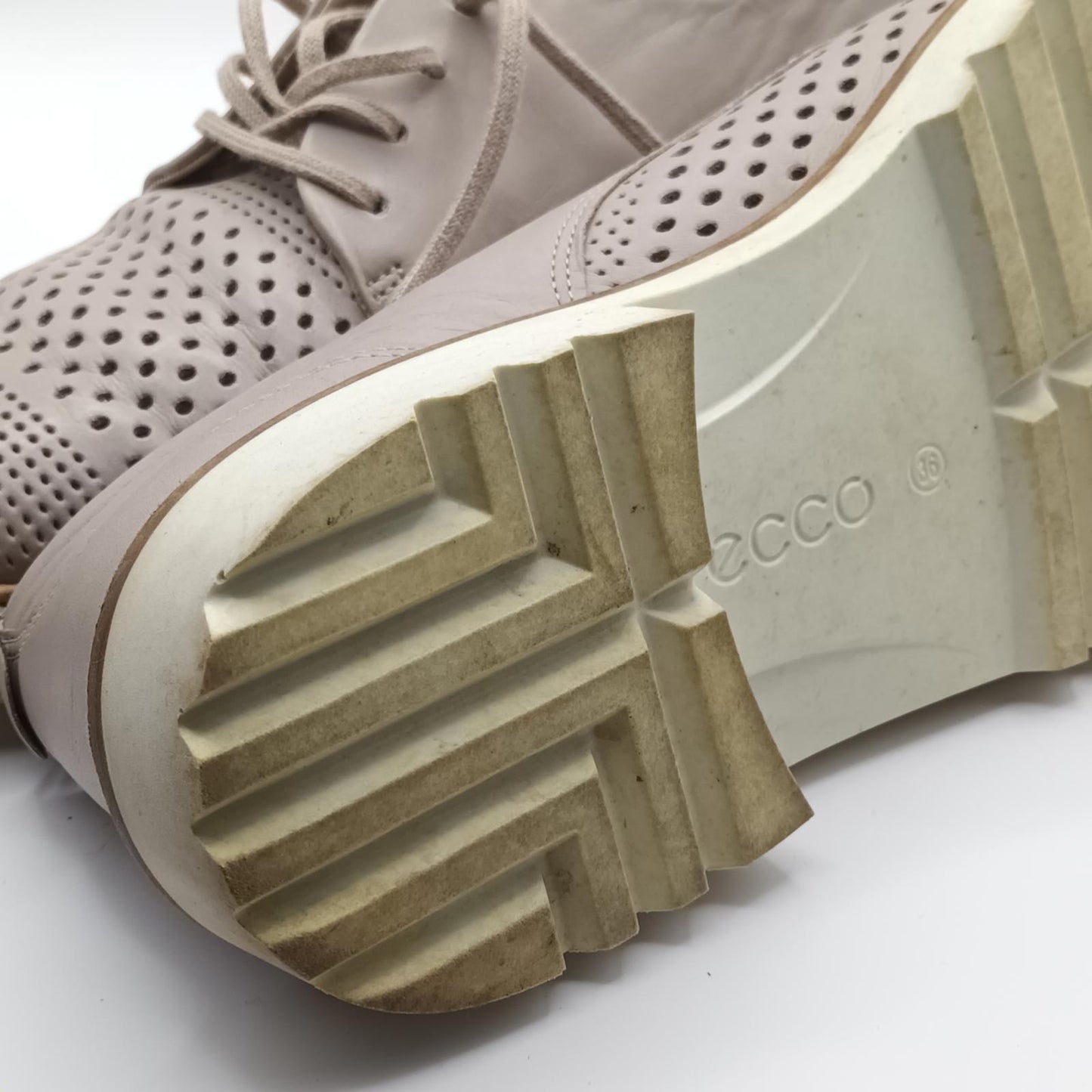 ECCO Danish Design Leather brogues golf shoes loafers. 38EUR
