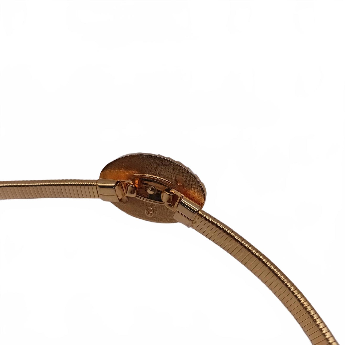 Vintage gold 80s metal shell belt