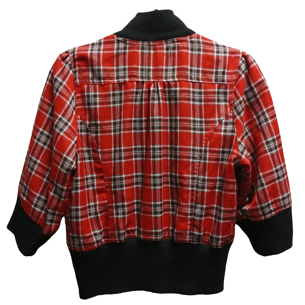 Vintage Fila red plaid cropped Jacket Modeshy