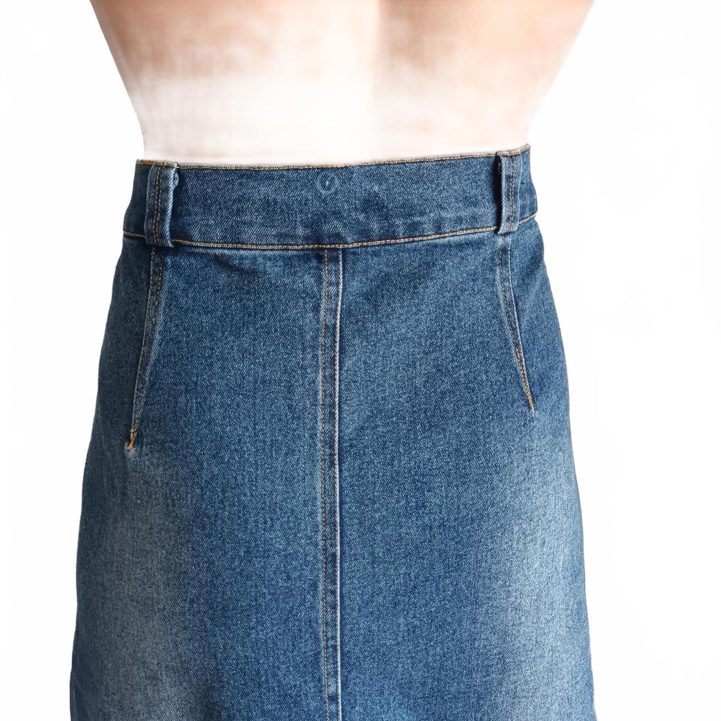 Vintage denim Mei Mei skirt 10
