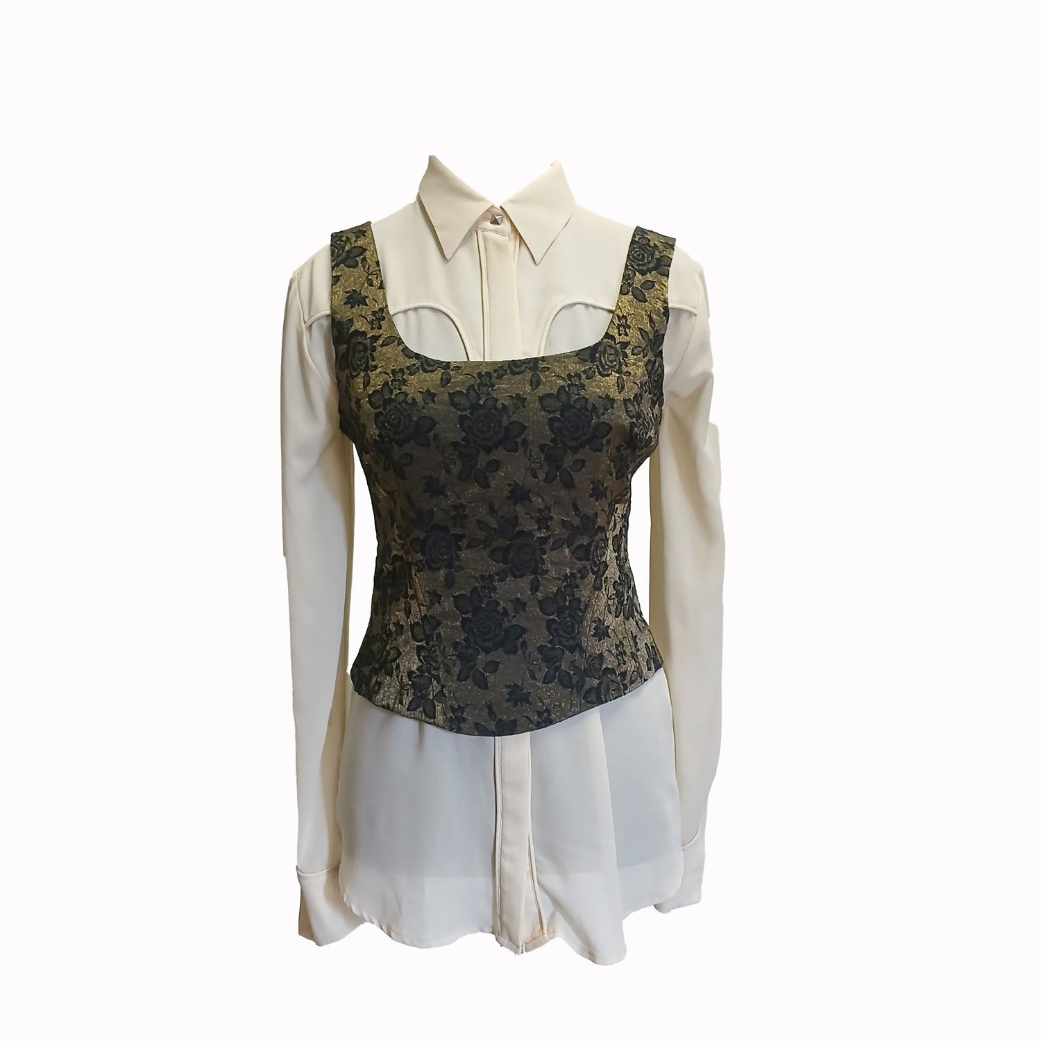 Vintage cream Lee shirt western style Modeshy
