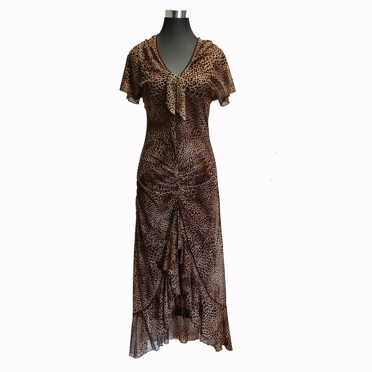 Vintage Y2k Jerry Shaw animal print dress 10 Modeshy