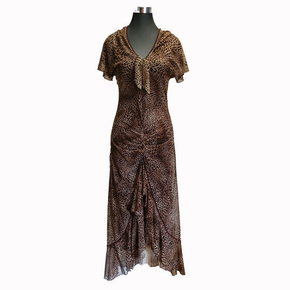 Vintage Y2k Jerry Shaw animal print dress 10 Modeshy