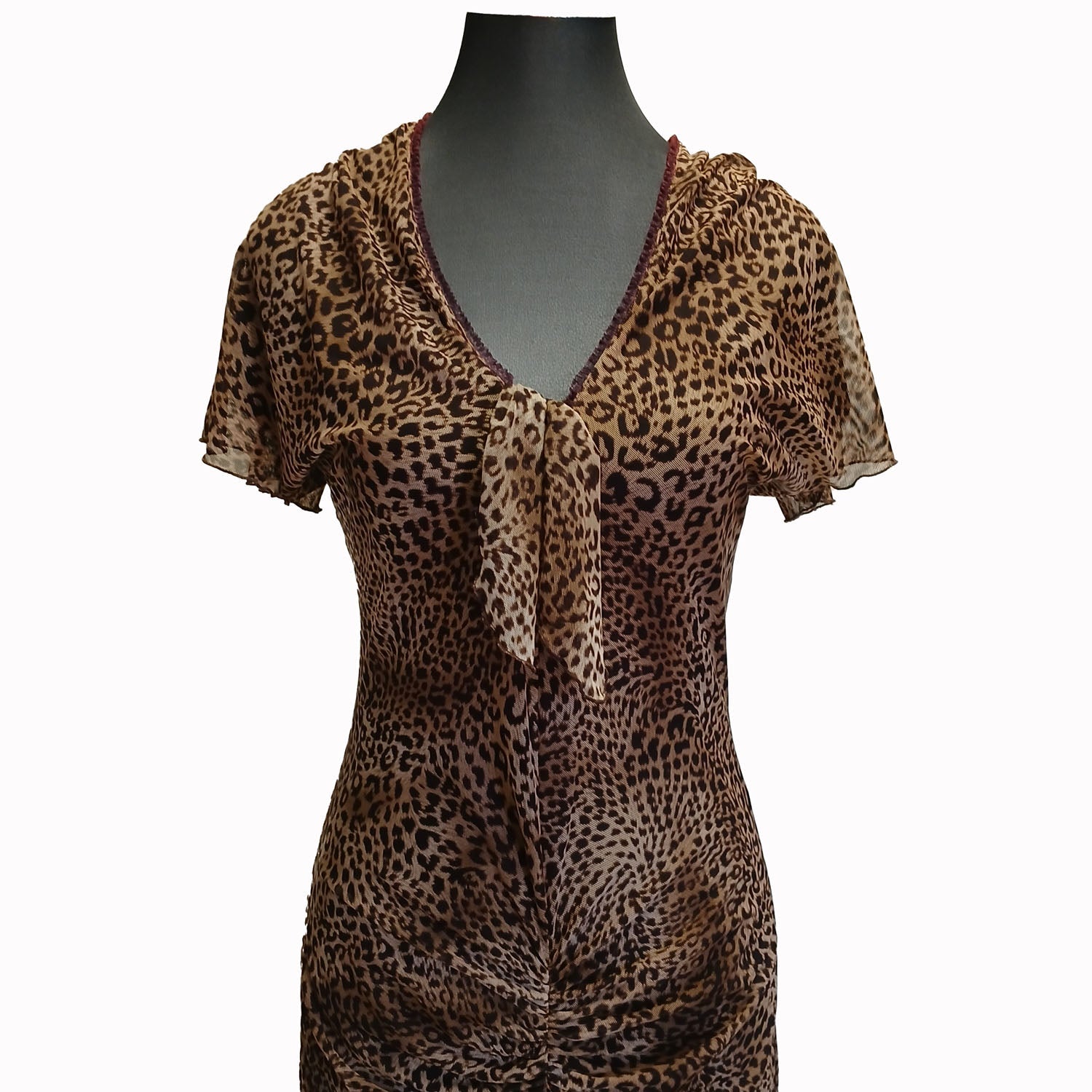 Vintage Y2k Jerry Shaw animal print dress 10 Modeshy