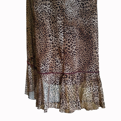 Vintage Y2k Jerry Shaw animal print dress 10 Modeshy