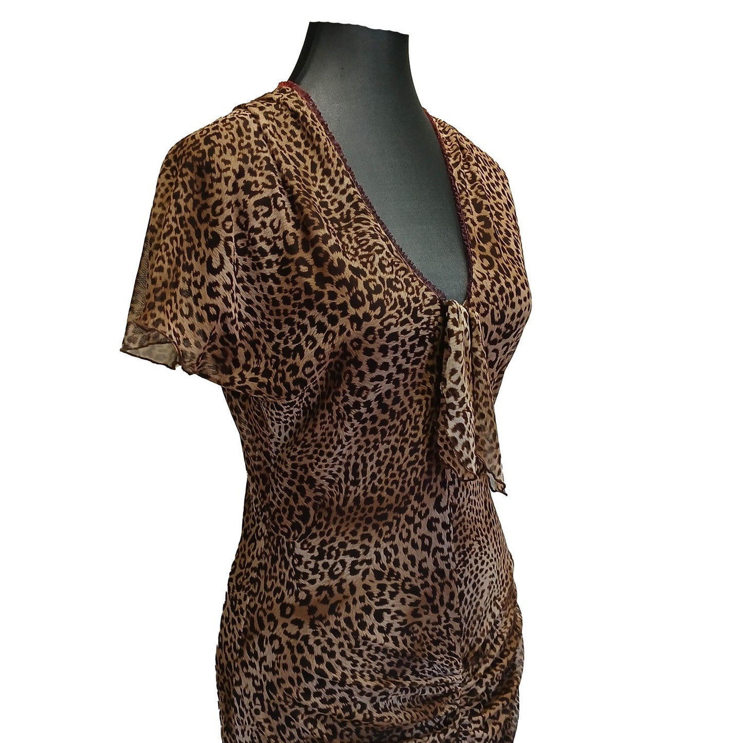 Vintage Y2k Jerry Shaw animal print dress 10 Modeshy