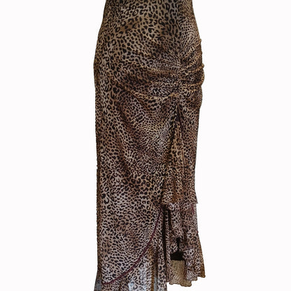 Vintage Y2k Jerry Shaw animal print dress 10 Modeshy