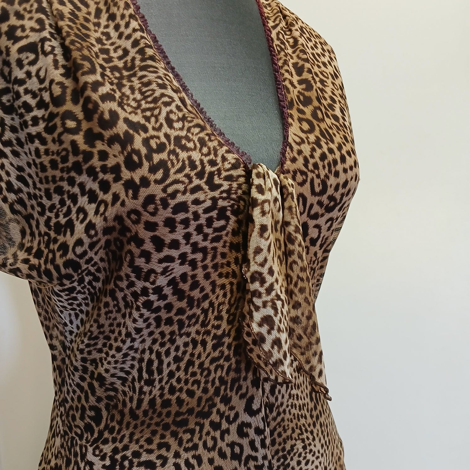 Vintage Y2k Jerry Shaw animal print dress 10 Modeshy