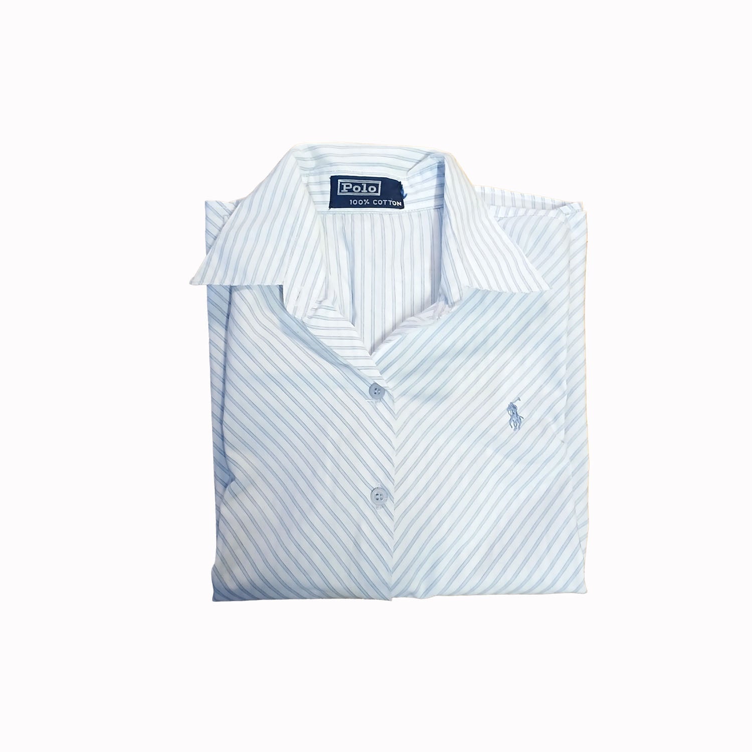 Polo Ralph Lauren white and blue pin striped corporate shirt Modeshy