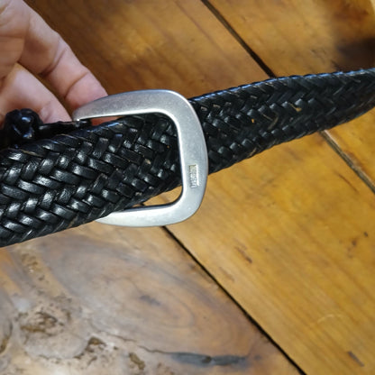 Polo Ralph Lauren Leather woven black belt. Modeshy