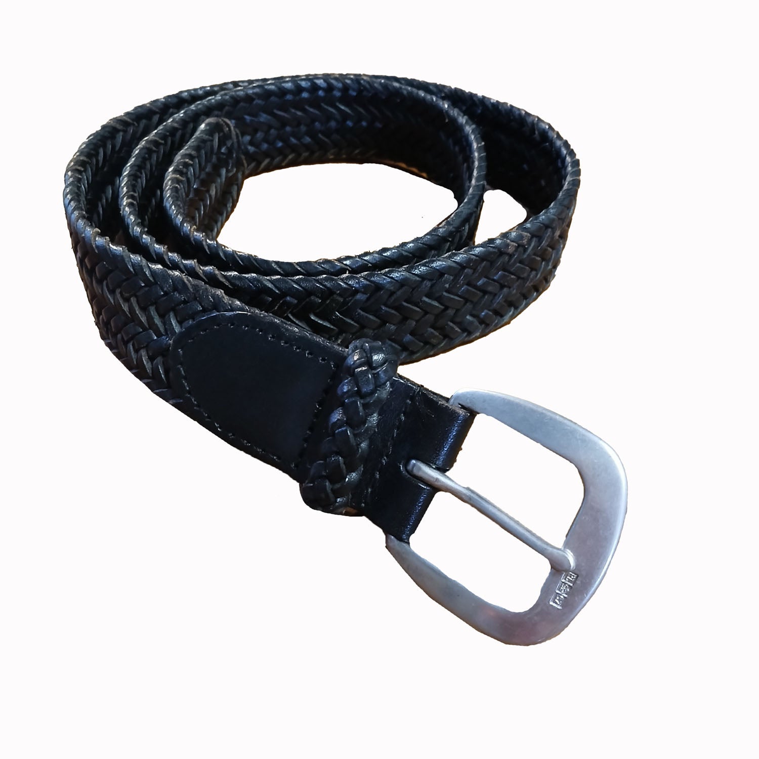 Polo Ralph Lauren Leather woven black belt. Modeshy