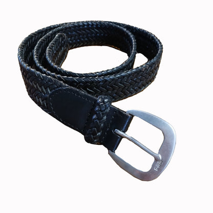 Polo Ralph Lauren Leather woven black belt. Modeshy