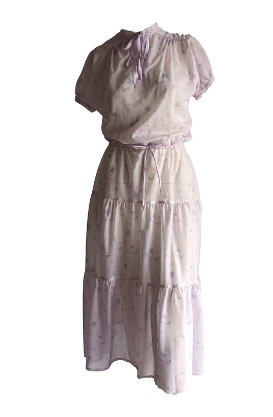 Vintage lavender garden dress