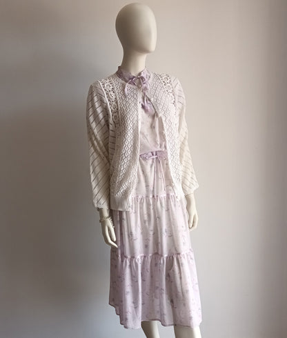Vintage lavender garden dress