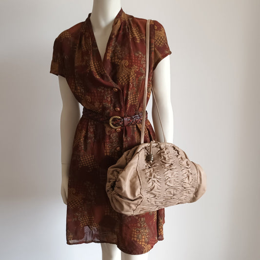 Vintage beige leather Oroton bag Modeshy