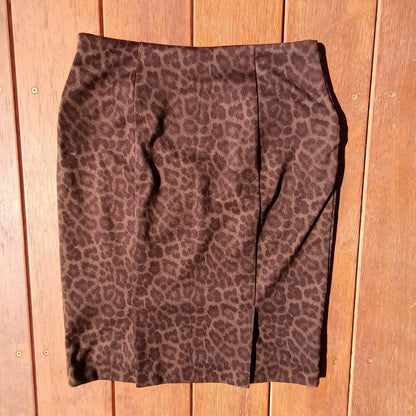 Micheal Kors brown animal print skirt Modeshy