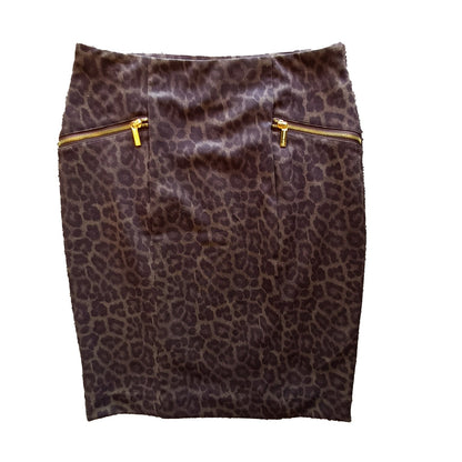Micheal Kors brown animal print skirt Modeshy