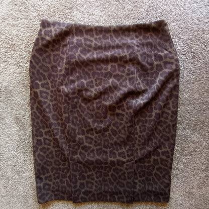 Micheal Kors brown animal print skirt Modeshy