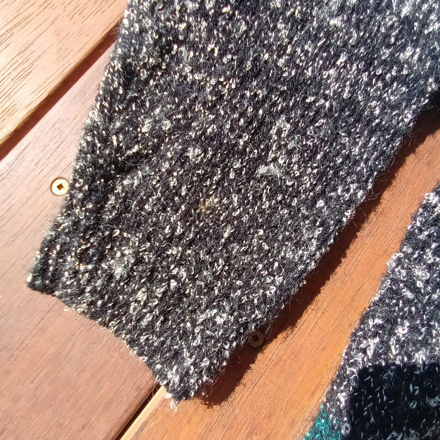 Vintage soft wool/ angora blend hearts sweater Modeshy