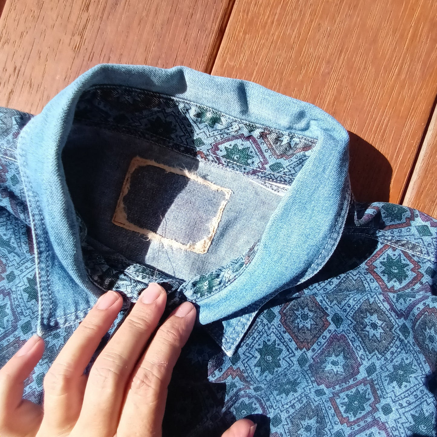 Vintage Levis wester denim long sleeve shirt.