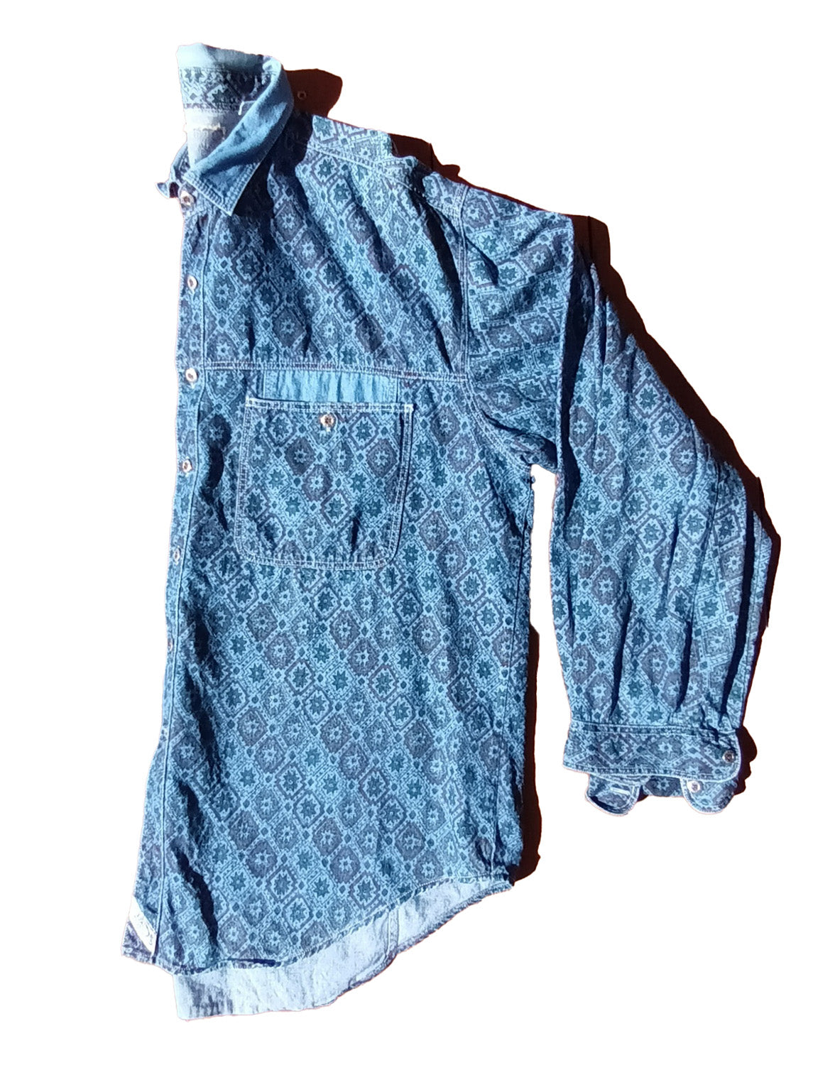 Vintage Levis wester denim long sleeve shirt.