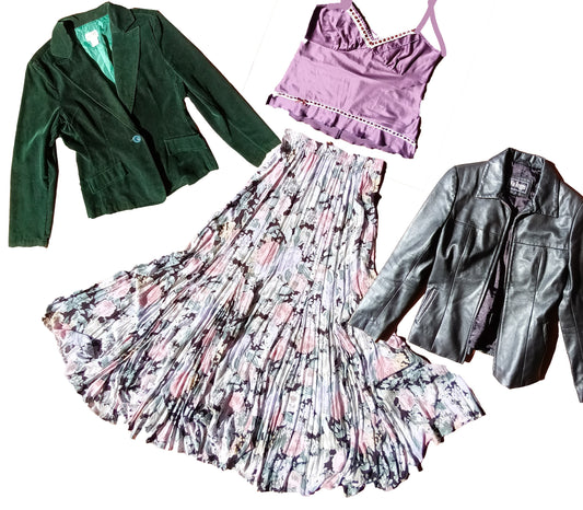 90s floral flared skirt Modeshy