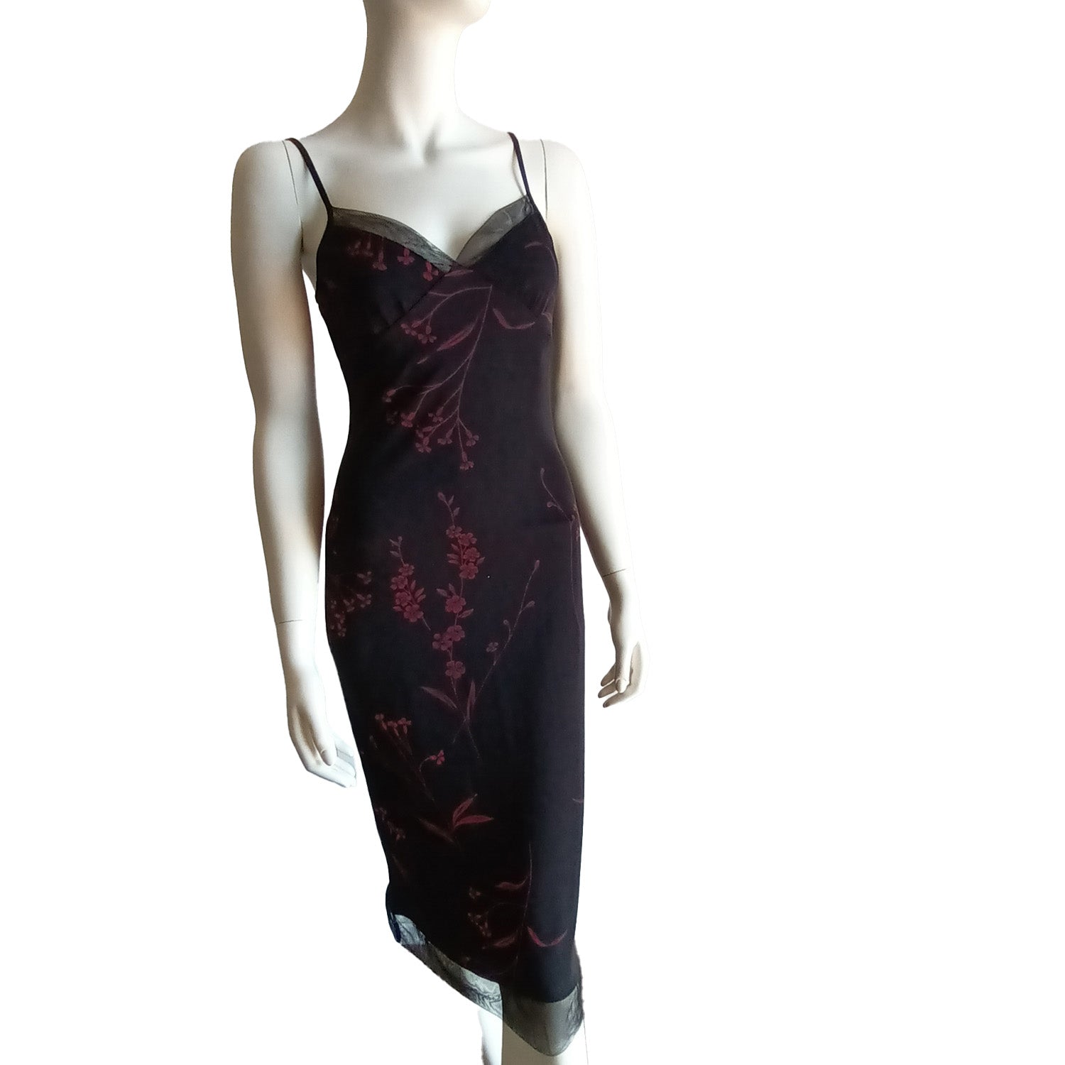 Y2k black slip dress by Blush M Modeshy